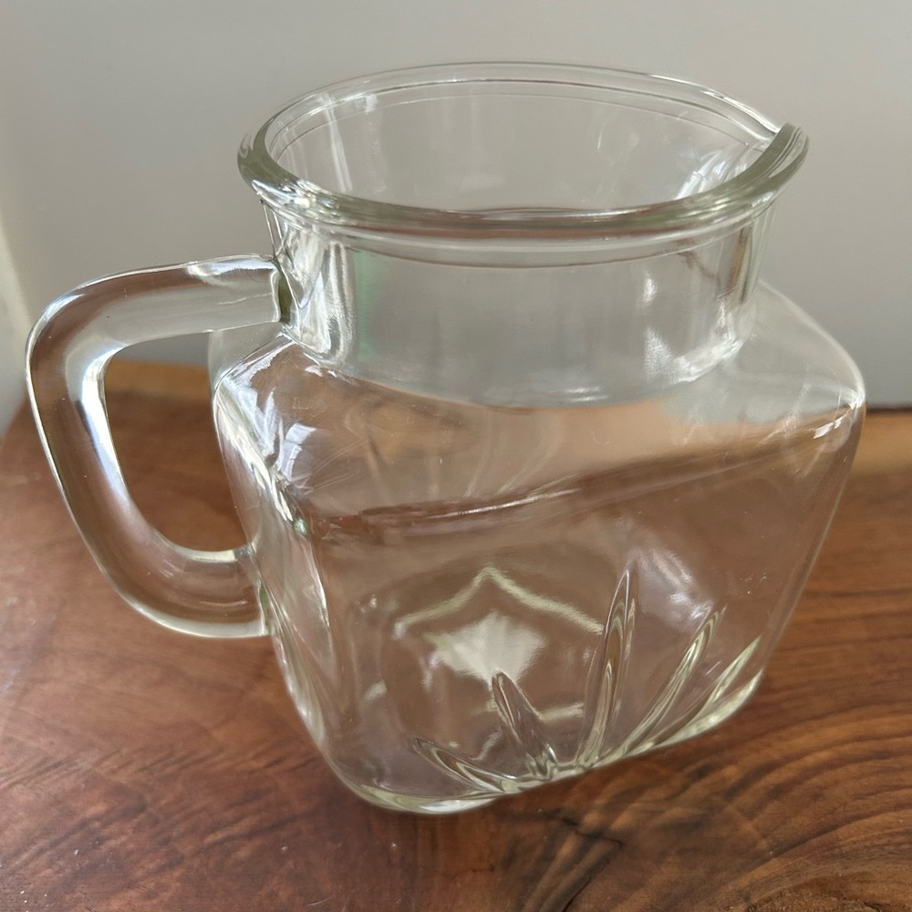 Anchor Hocking Federal Clear Glass sunburst Pitcher